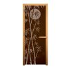 Дверь стекло Бронза Матовая БАМБУК 190х70 3 петли 710 CR