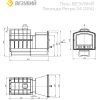 Печь ВЕЗУВИЙ Легенда Ретро 24 (224) - чертеж
