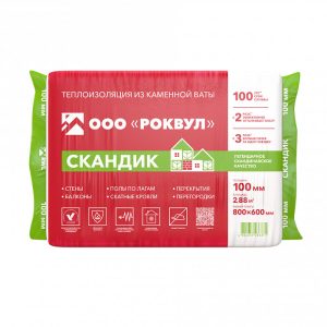 Утеплитель «Rockwool Лайт Баттс Скандик» (800x600х50 мм, 12 шт)